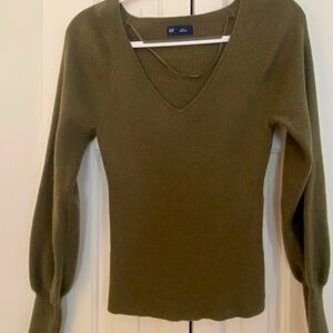 Sz Sm Gap Green Knit Sweater